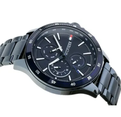 Tommy Hilfiger - Bank Round Blue Men's Watch